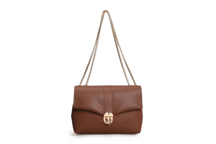 Lucky Bees Bolso de Hombro 1228 - Tan Lucky Bees Bolso de Hombro 1228 - Tan